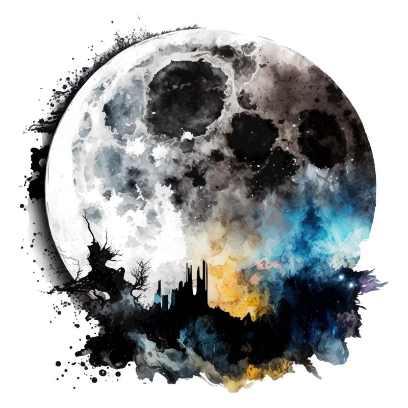 Mond Comic Stil