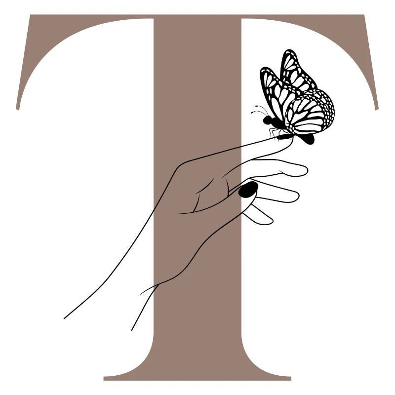 letter n magic butterfly