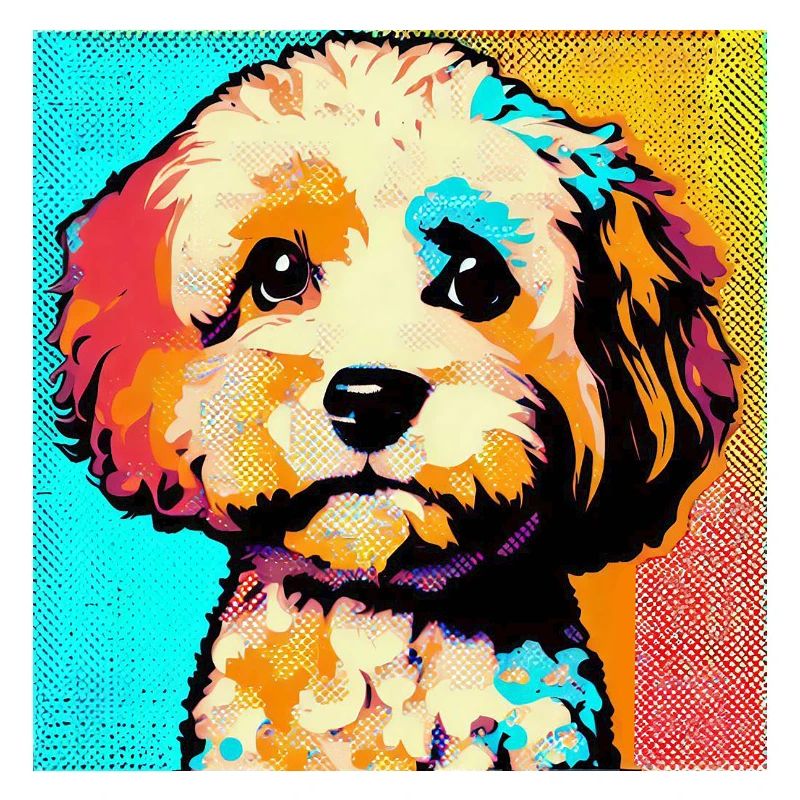 Cavapoo Pop Art