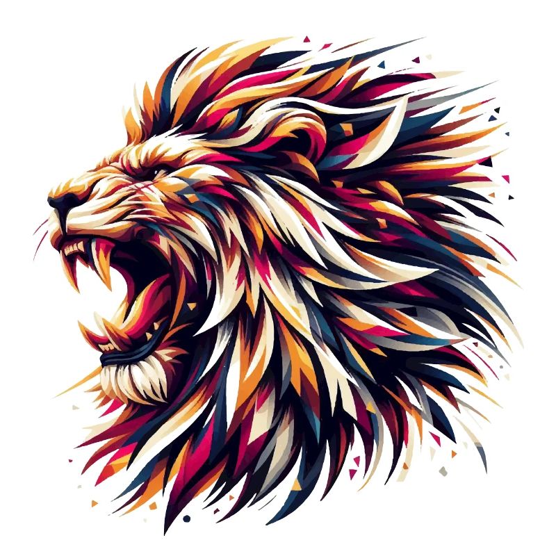 Lion Roars Geometric Gift