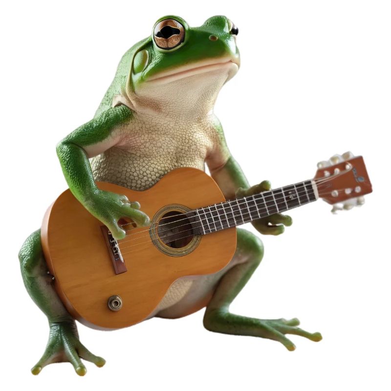 Frog Toad Musician Guitar