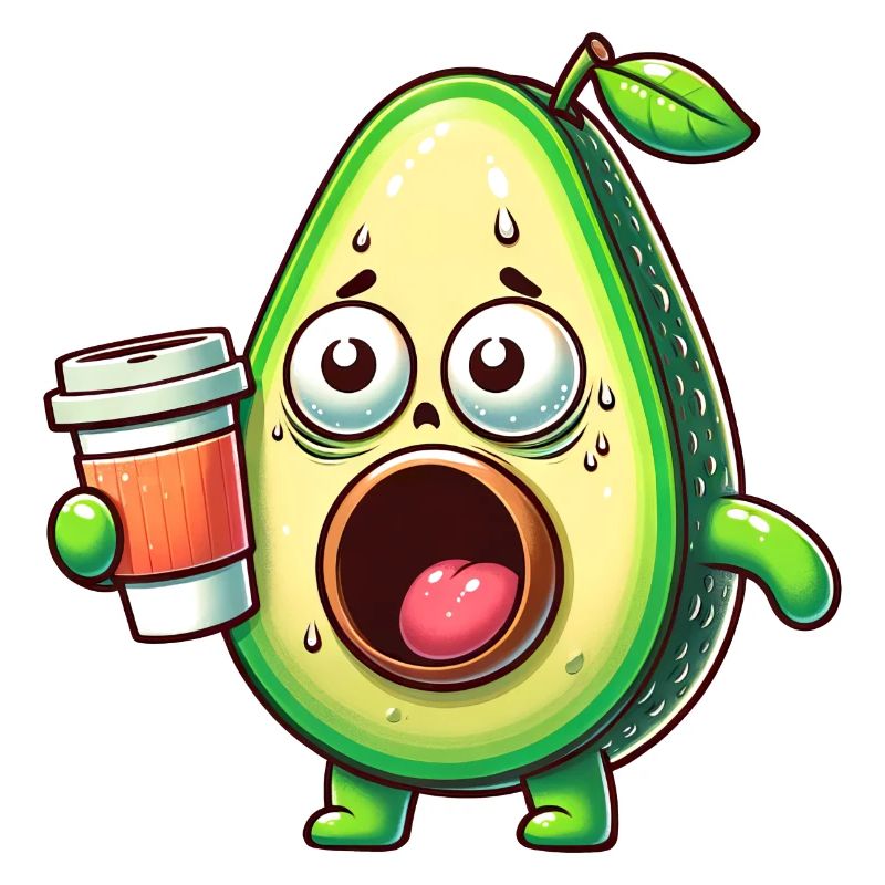 Avocado mit Kaffee Koffeinschock