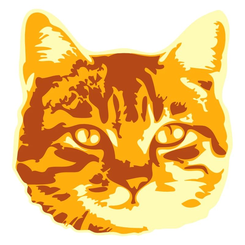 Pretty Cat Realistic Looking Head Face