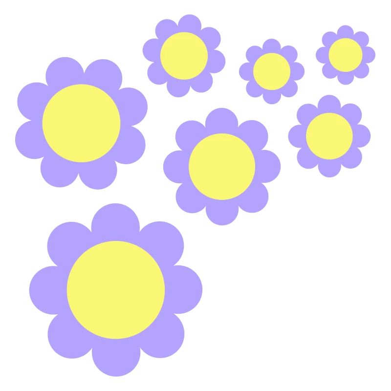 Beaucoup de fleurs colorées belle conception de motif décoratif