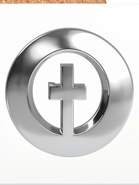 Chrome ,, Kreuzring " Metallic