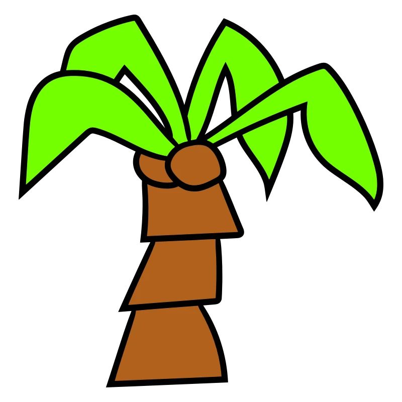 Palm Tree Island Tree Plage Vacances Noix de Mer Cool
