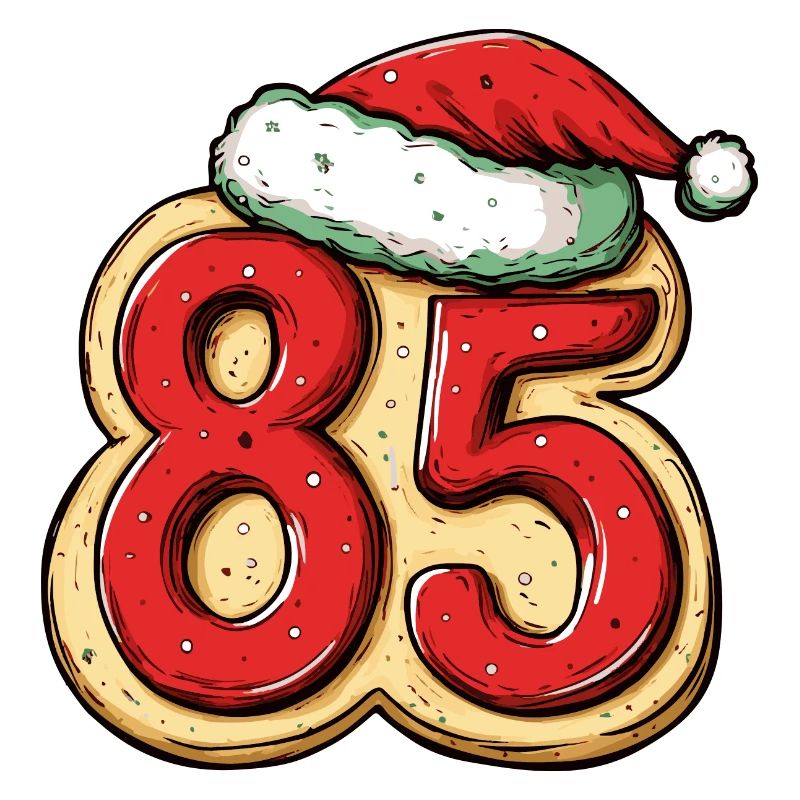 Biscuit de Noël à 85 chiffres