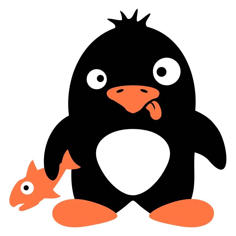 Funny Penguin Fish Caught Crazy Stupid Doofy