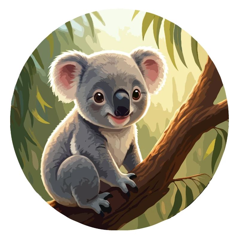 Koala bear in tree