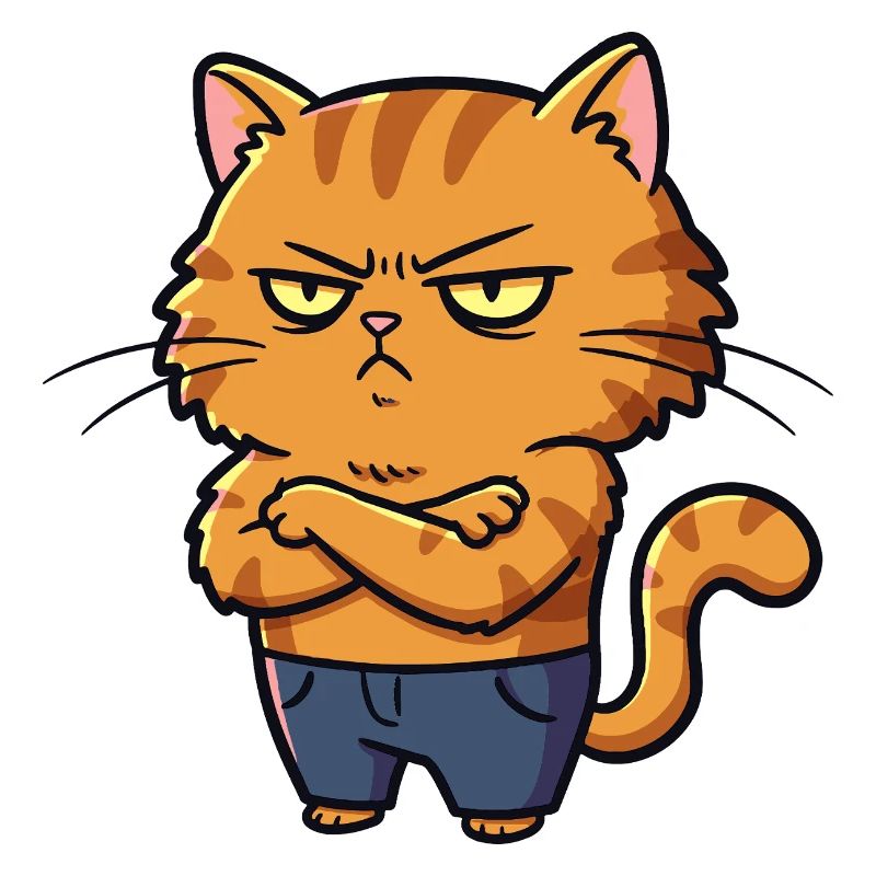 Gereizte Katze