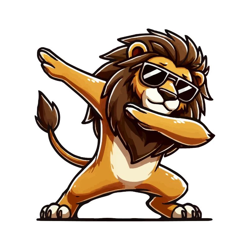 Lion Comic Dabbing