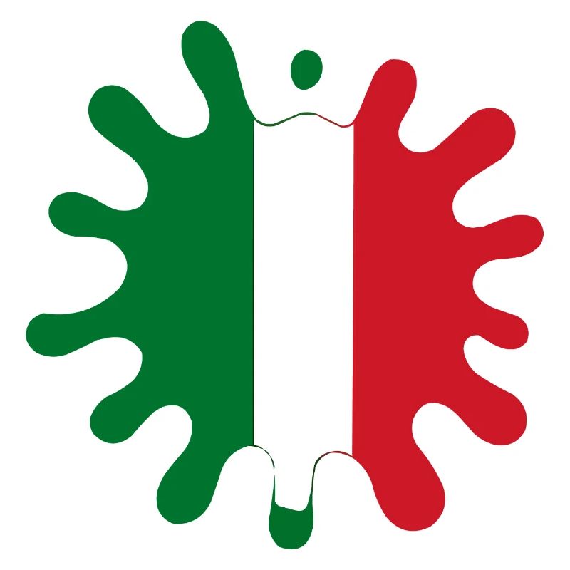 Blobs de drapeau italien