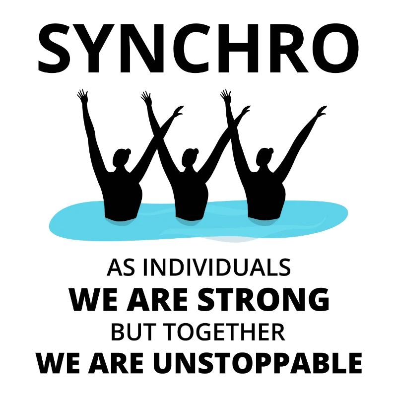 Synchro Swim Swimmer Synchronized Swimming Team