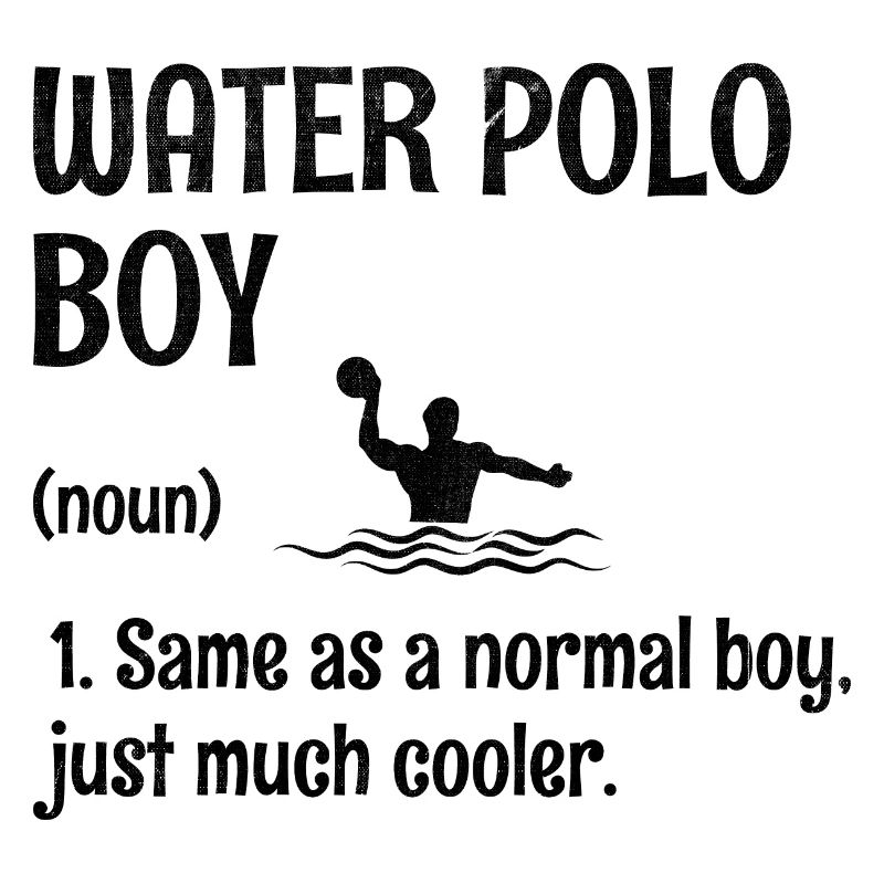 Wasserball-Junge Wie Ein Normaler Junge, Nur Viel Cool