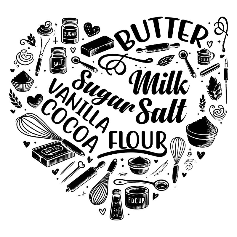 Heart Baking Pastry Baker Bread Bake Cake Bakers