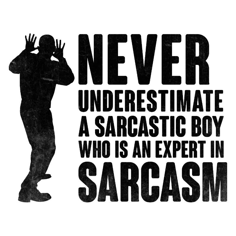 Never Underestimate A Sarcastic Boy Sarcasm