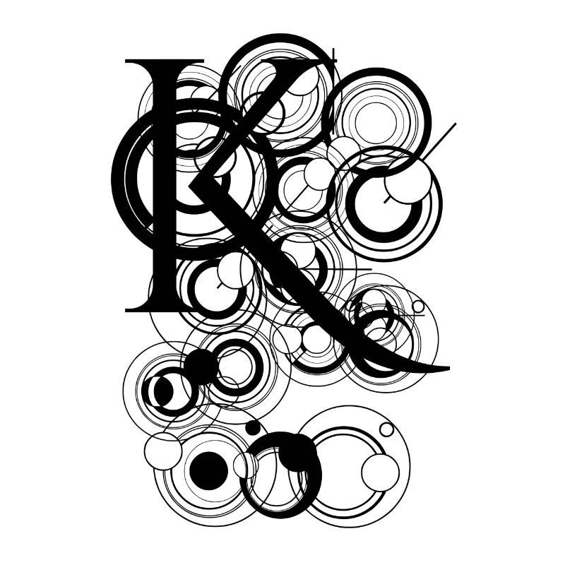 Buchstabe abstrakt K
