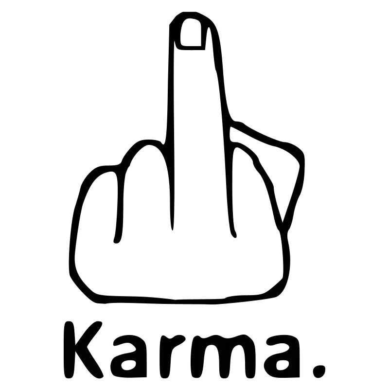 Stinkefinger , Karma