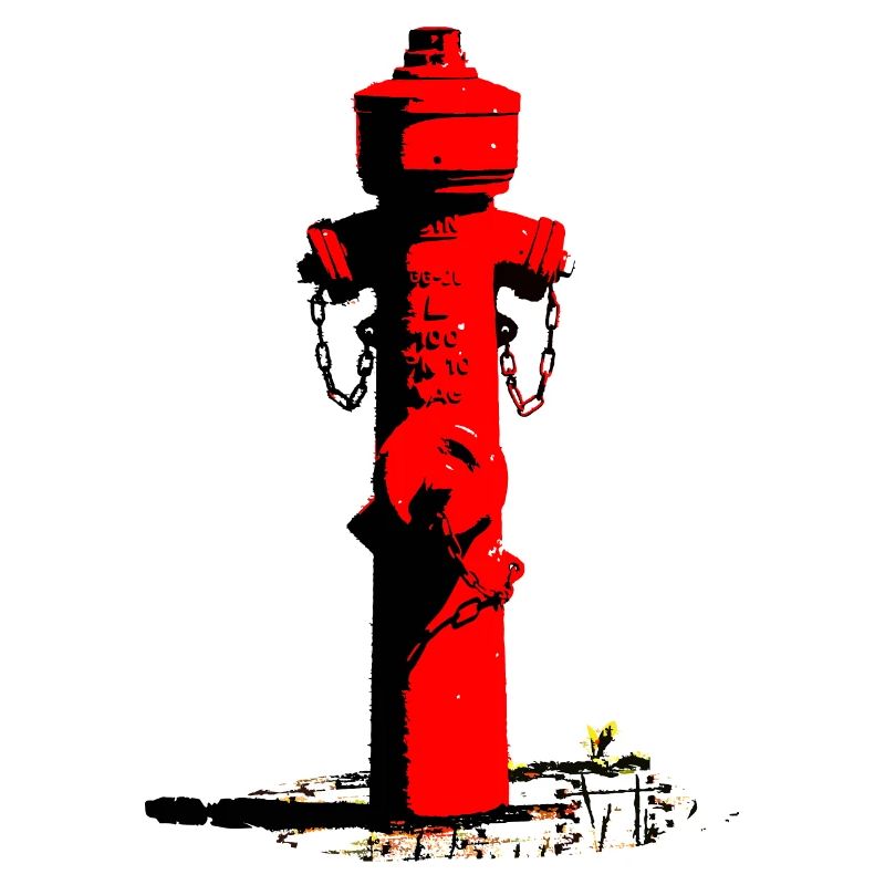 Roter Feuerhydrant / Fire Hydrant (DDP)