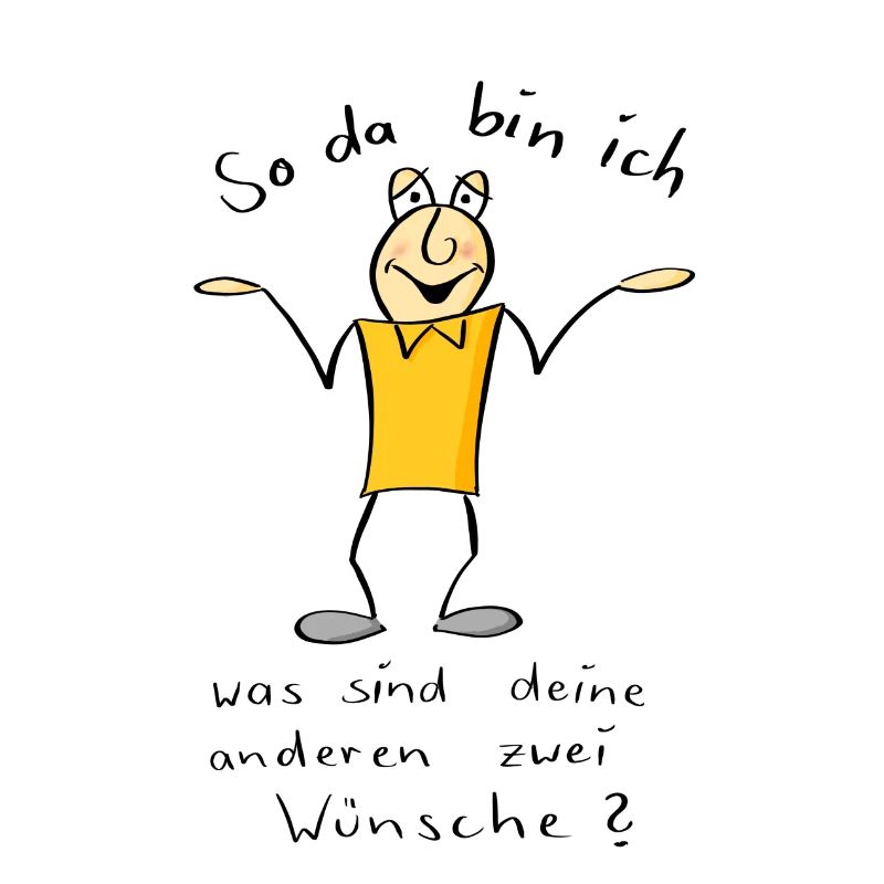 So da bin ich