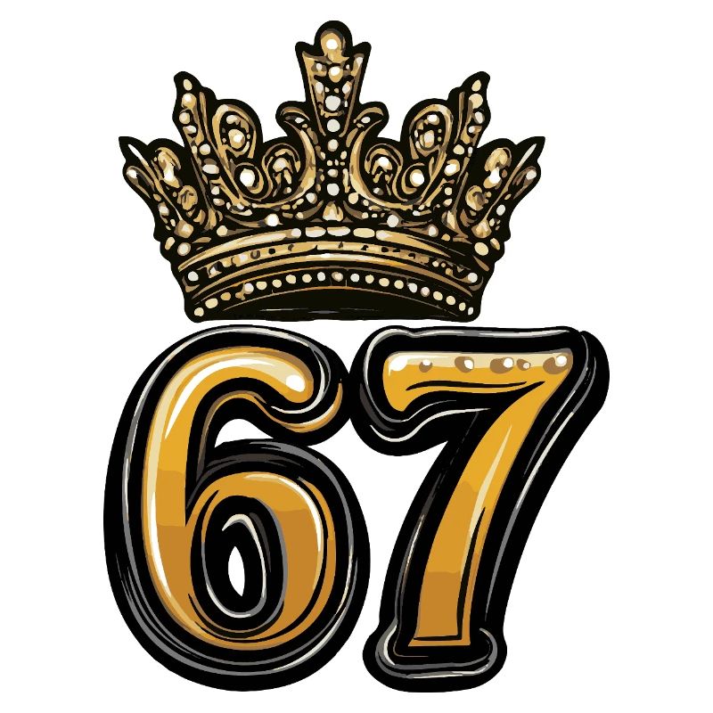 67 Zahl Krone