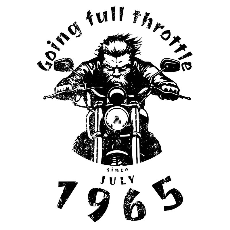 60. Geburtstag Going full throttle since 07/1965