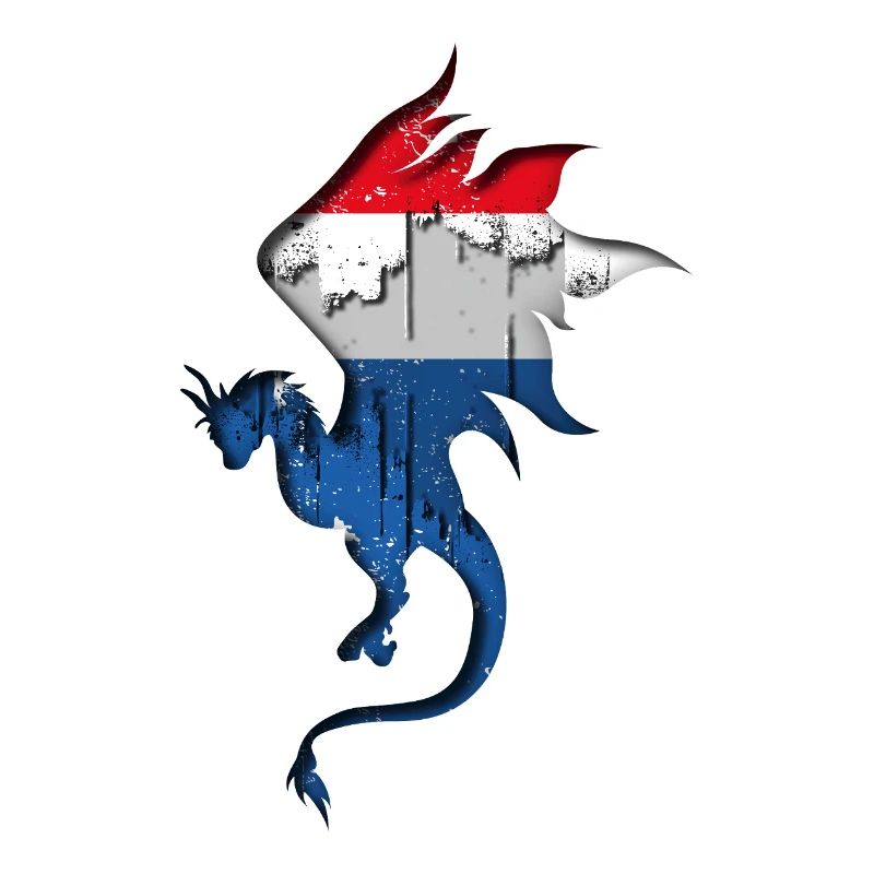Drapeau des Pays-Bas - Pays-Bas - Silhouette de