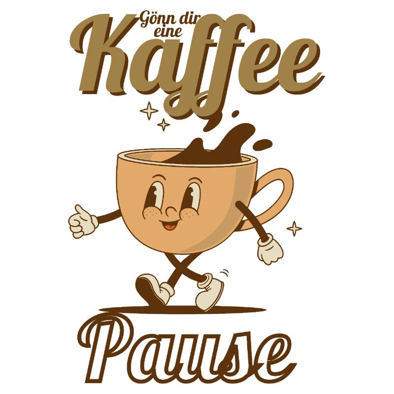 Fröhlicher Kaffeetanz