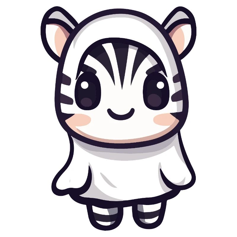 Zebra Halloween Geist