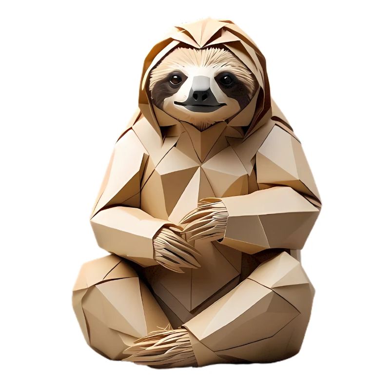 Polygon-Sloth Kuschel-Design