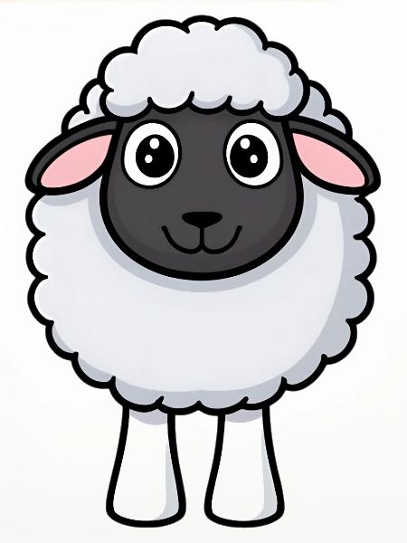 Zottel-Schaf Kuschel-Design