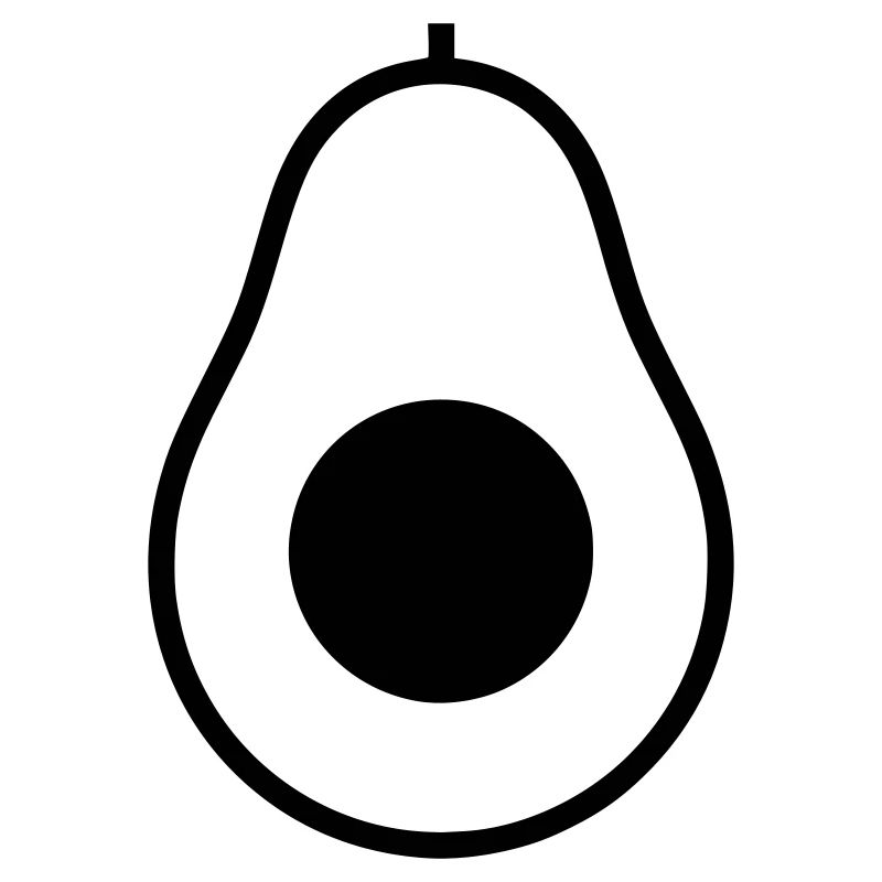 Avocado Hälfte Kern Icon