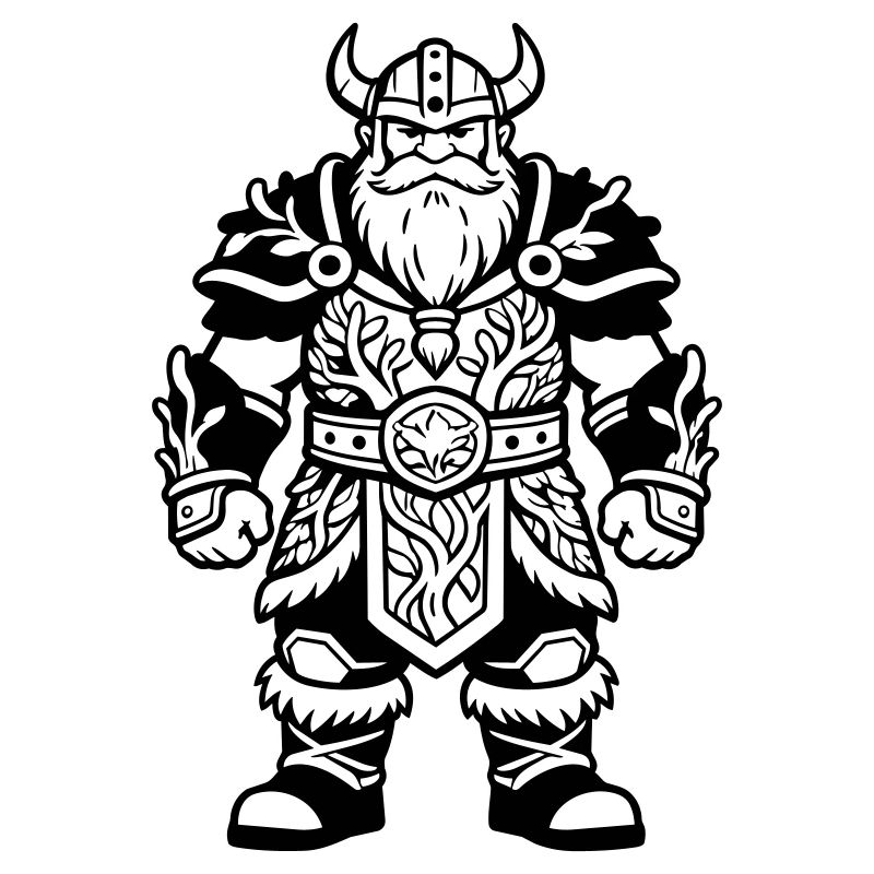 Dwarf with armor