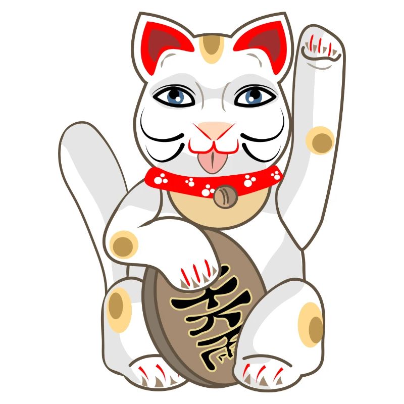 Maneki Neko oder japanische Glückskatze