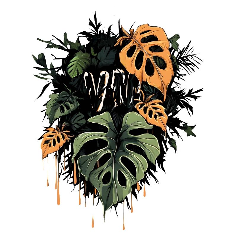 Dripping Monstera Leaves - by variegated.mind