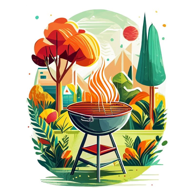 Grill im Garten