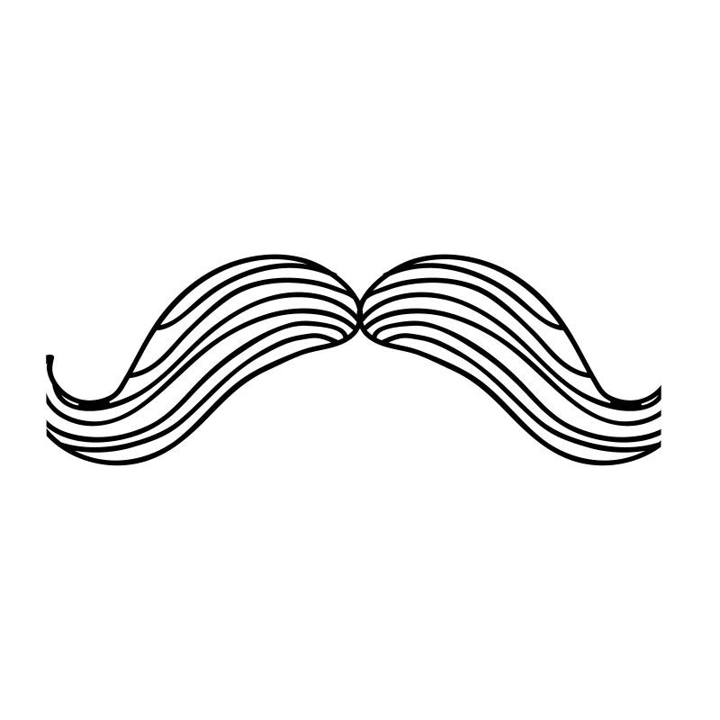 Mustache, mustache, hipster, vintage, beard