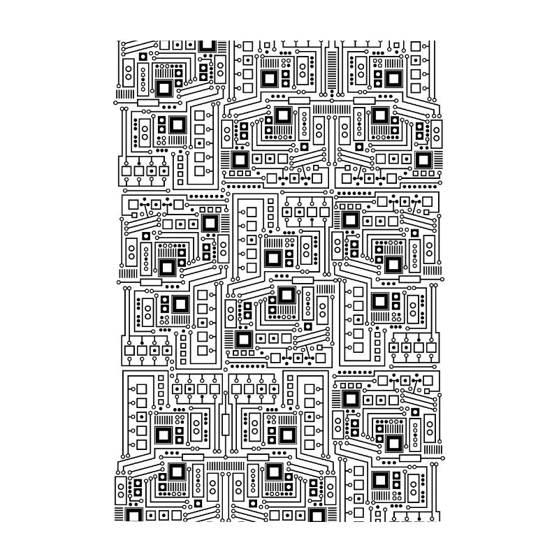 Platine CPU Motiv Technik Muster Computer Geschenk