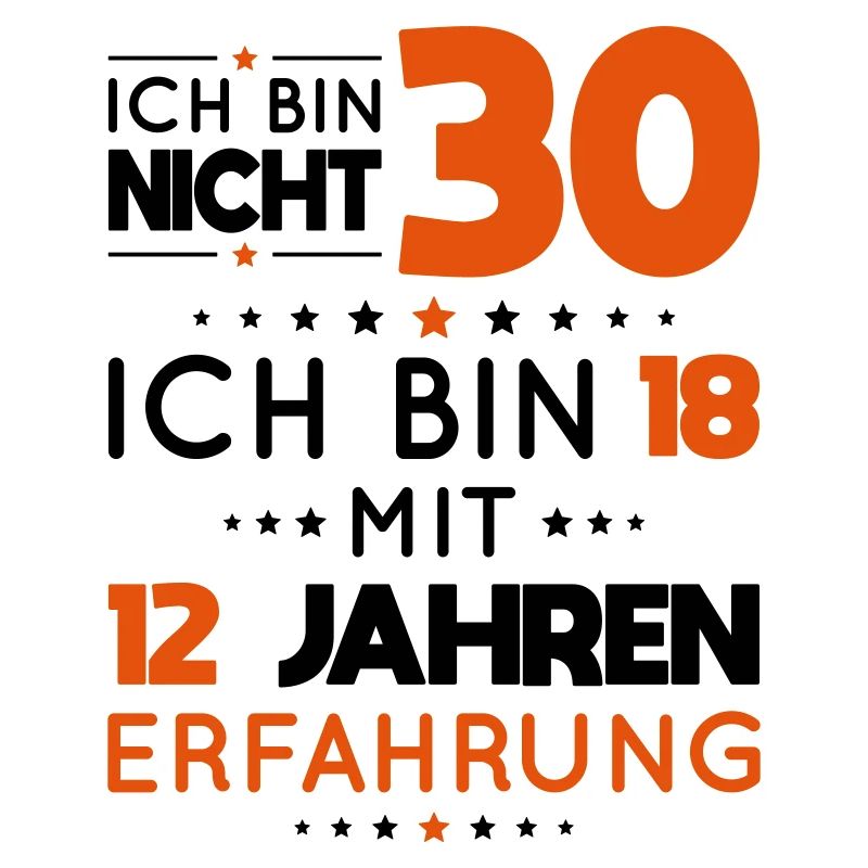 30. Geburtstag - Ich bin nicht 30 ich bin 18