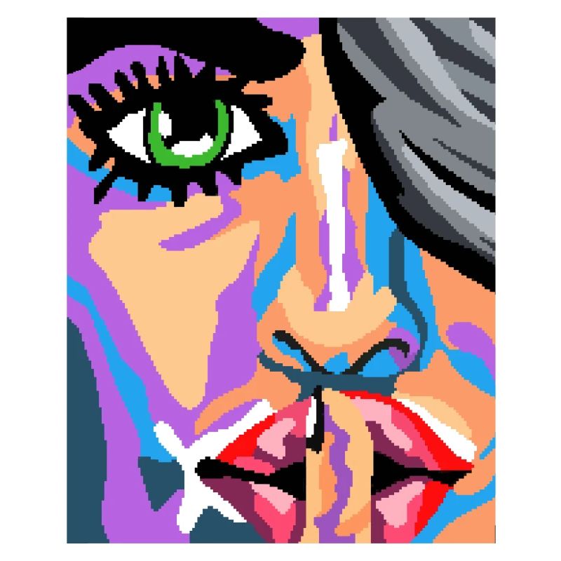 Pixel Gesicht Kunst