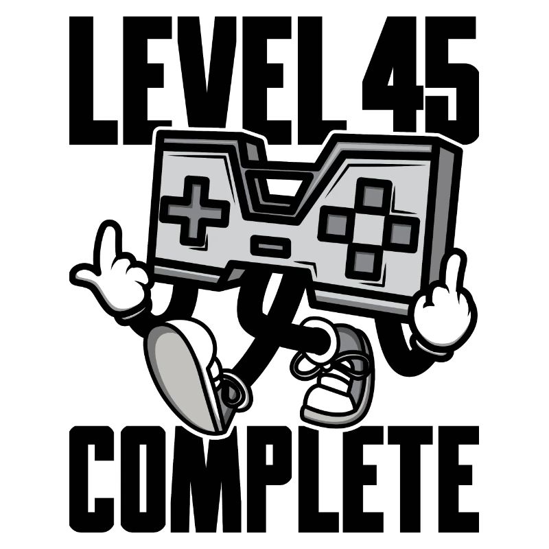 Level 45 Complete Birthday Gift 45 Years