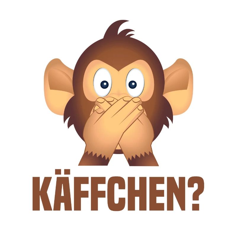 Käffchen? Lustiger Affe