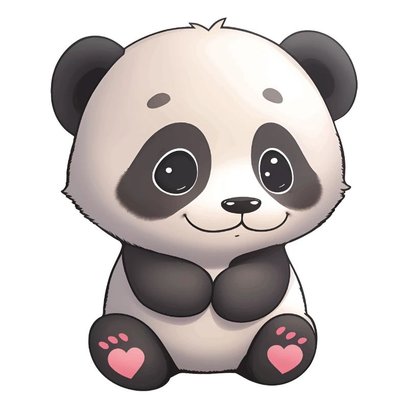 Total niedliches Panda-Bärchen