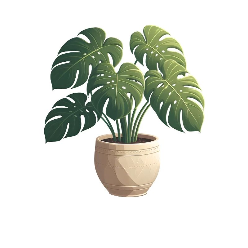 Wunderschöne Monstera Pflanze