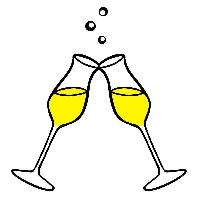 Glas, Sekt 2farbig