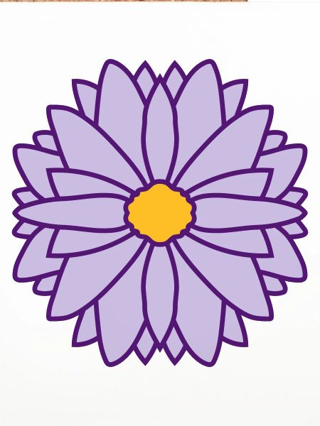 Runde Hübsche Blume Design