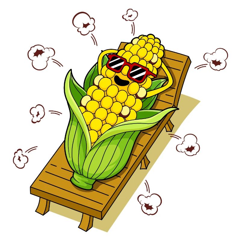 Sunbathe corn