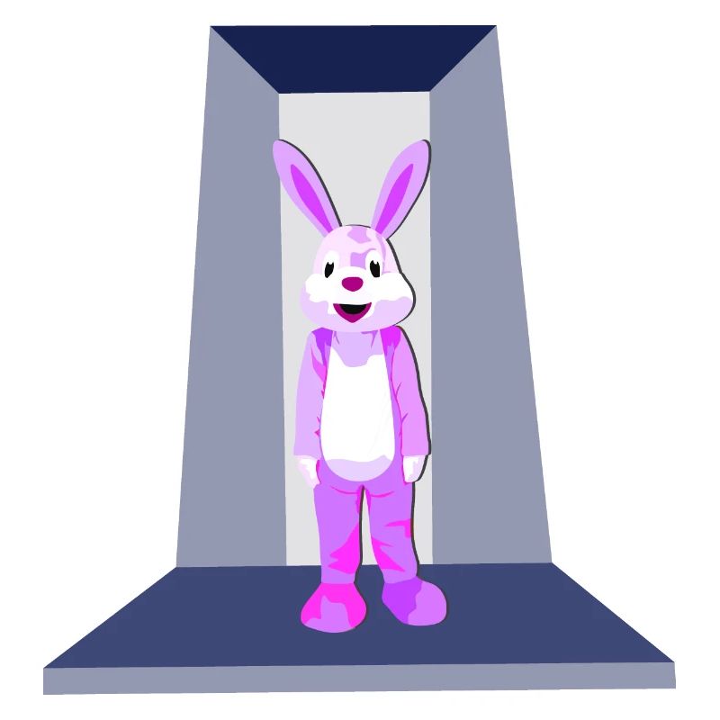 Lapin rose