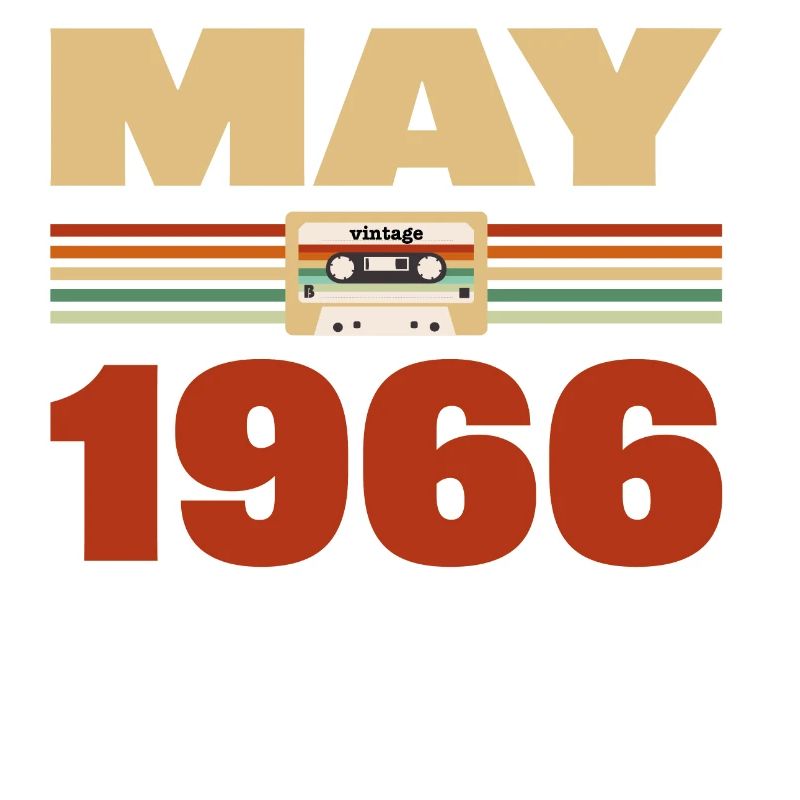 57e anniversaire mai millésime 1966 Idée cadeau