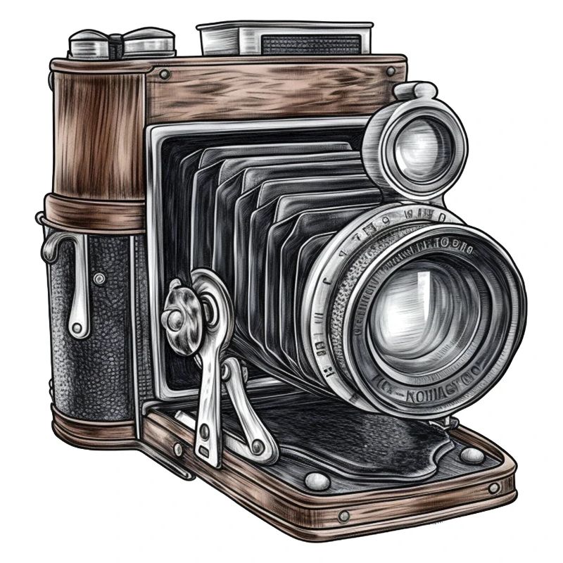 Camera Retro Drawing